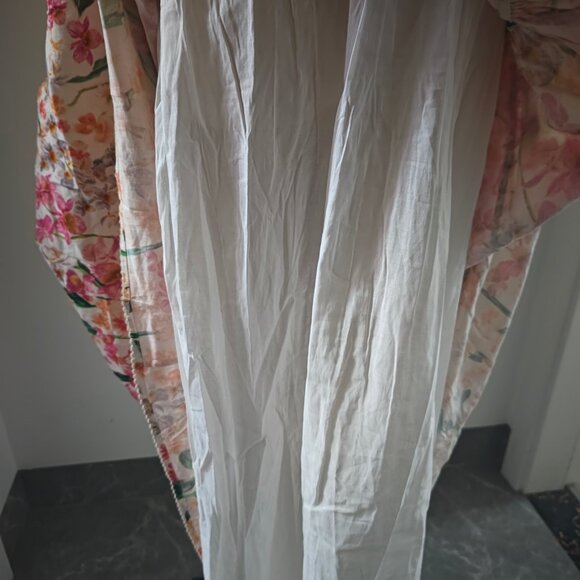 Agua By Agua Bendita lima jardiniera' floral-print linen maxi dress - Picture 11 of 13